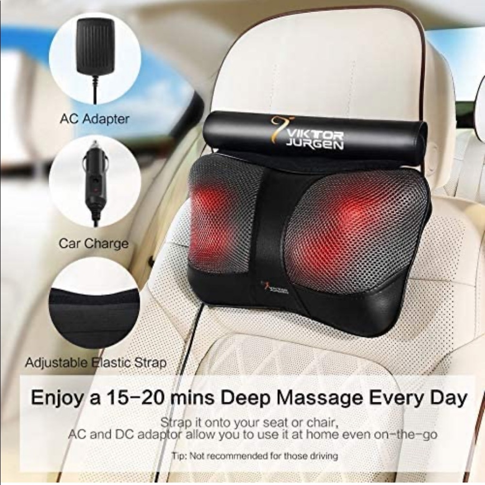 Shiatsu Massage pillow with heat